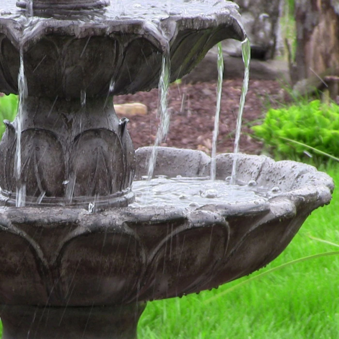 Flash Sale π Sunnydaze Decor Sunnydaze Classic Tulip 3 Tiered Outdoor Water Fountain π - Image 4