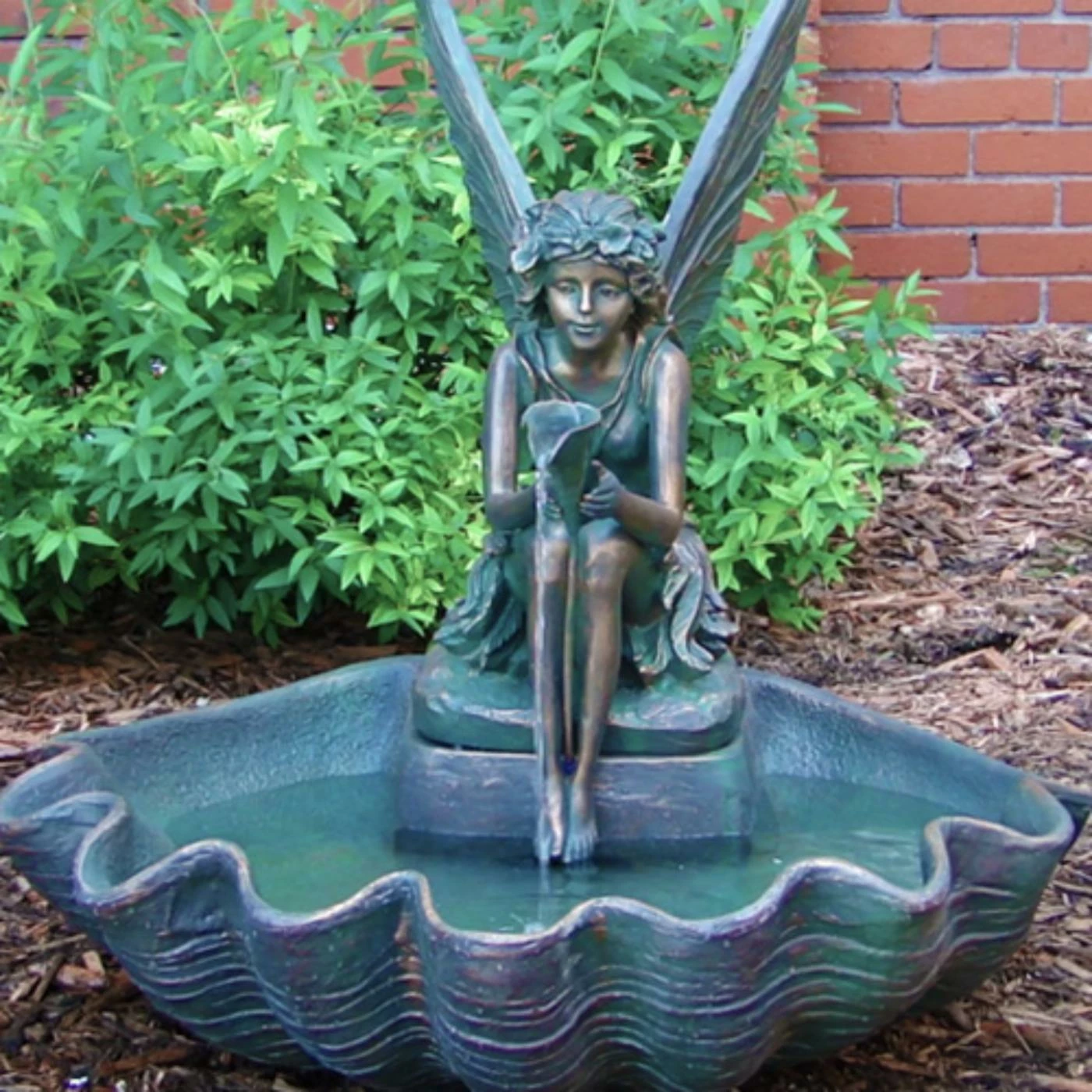 New π Sunnydaze Decor Floor Sunnydaze Fairy Shell Outdoor Fountain β¨ - Image 4