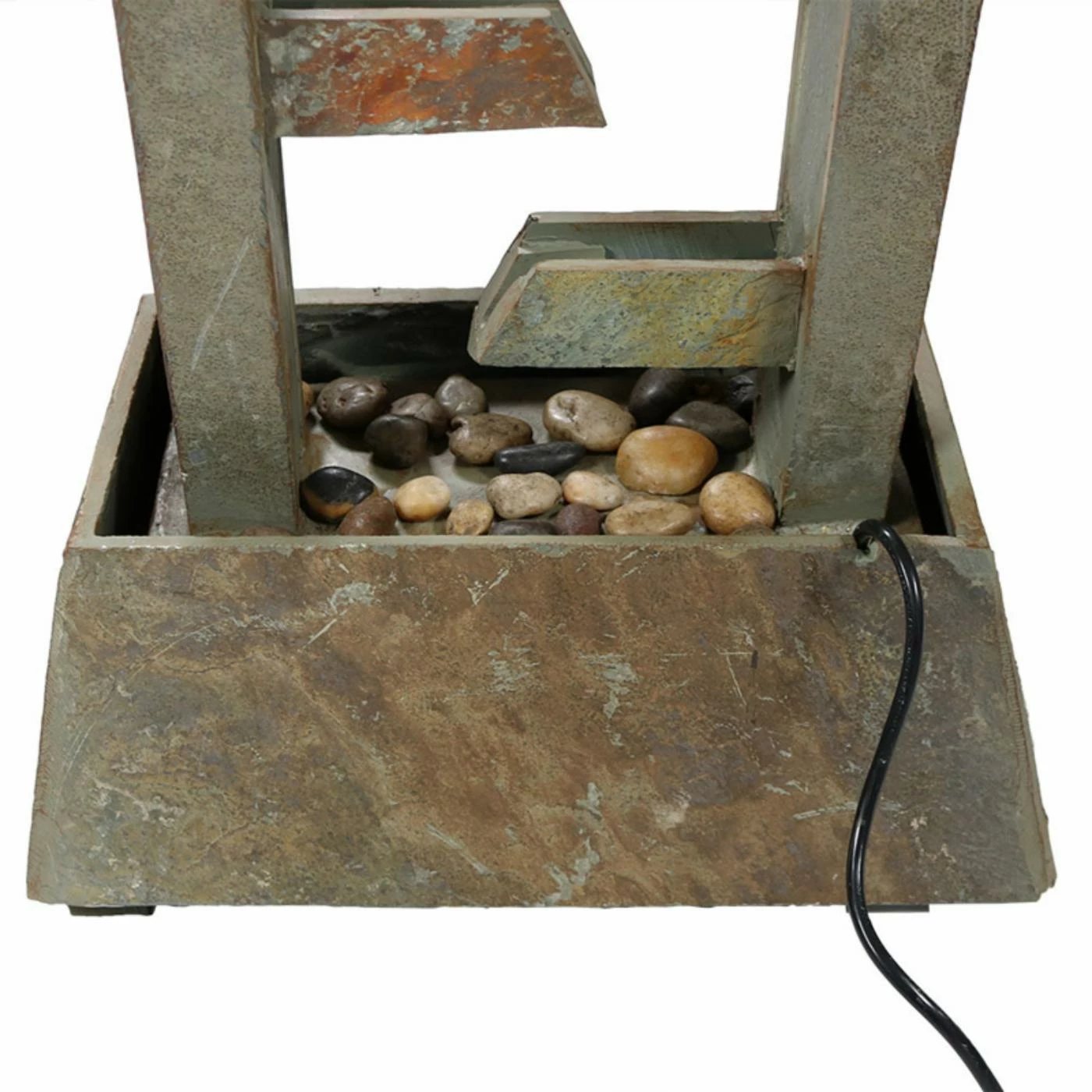 Budget π₯° Floor Sunnydaze Decor Stacked Slate Freestanding Garden Water Fountain π₯ - Image 4