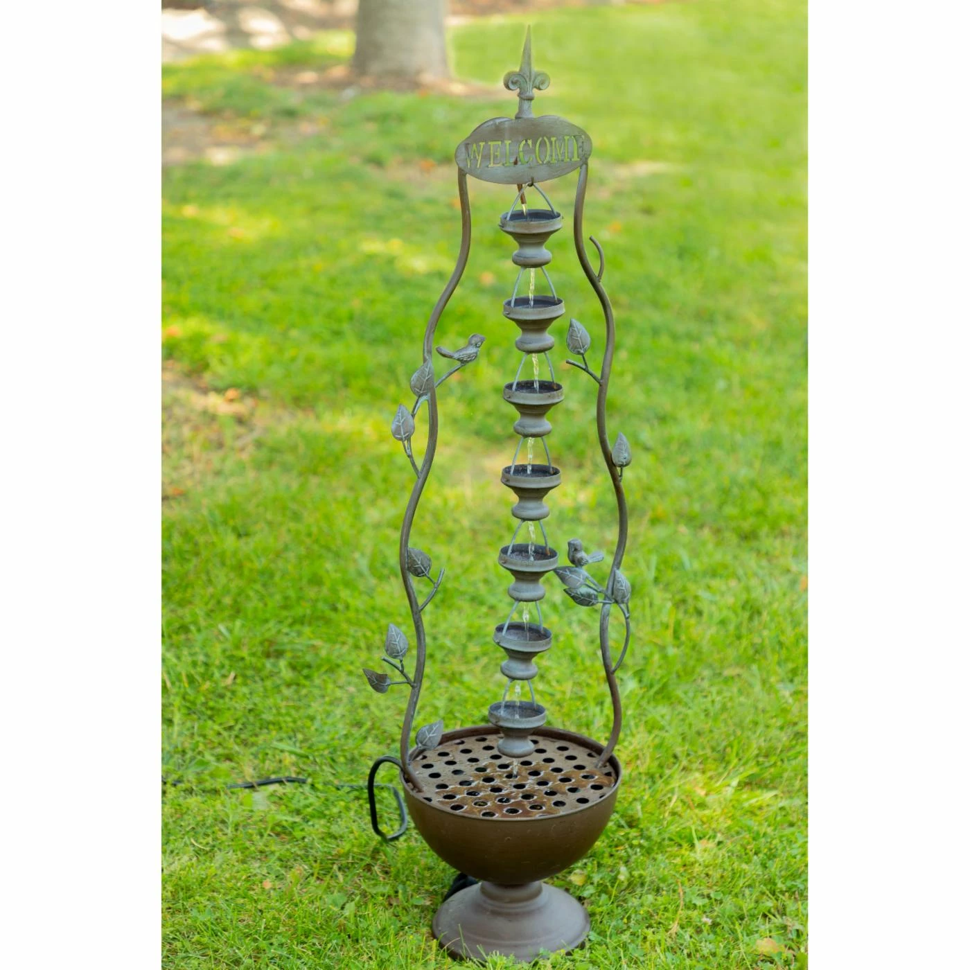 Deals π₯° Alpine 7 Hanging Cup Tiered Outdoor Floor Fountain π - Image 6