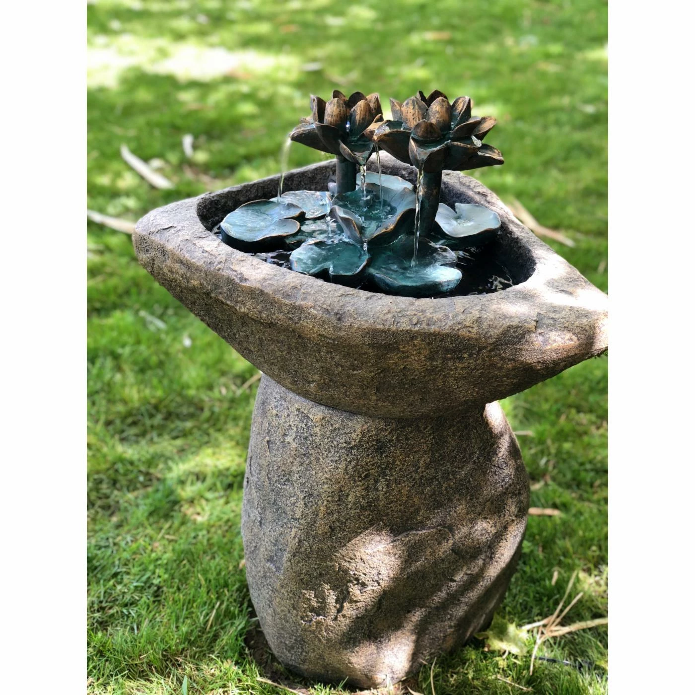 New π Floor Alpine Lotus Rock LED Outdoor Fountain β¨ - Image 6