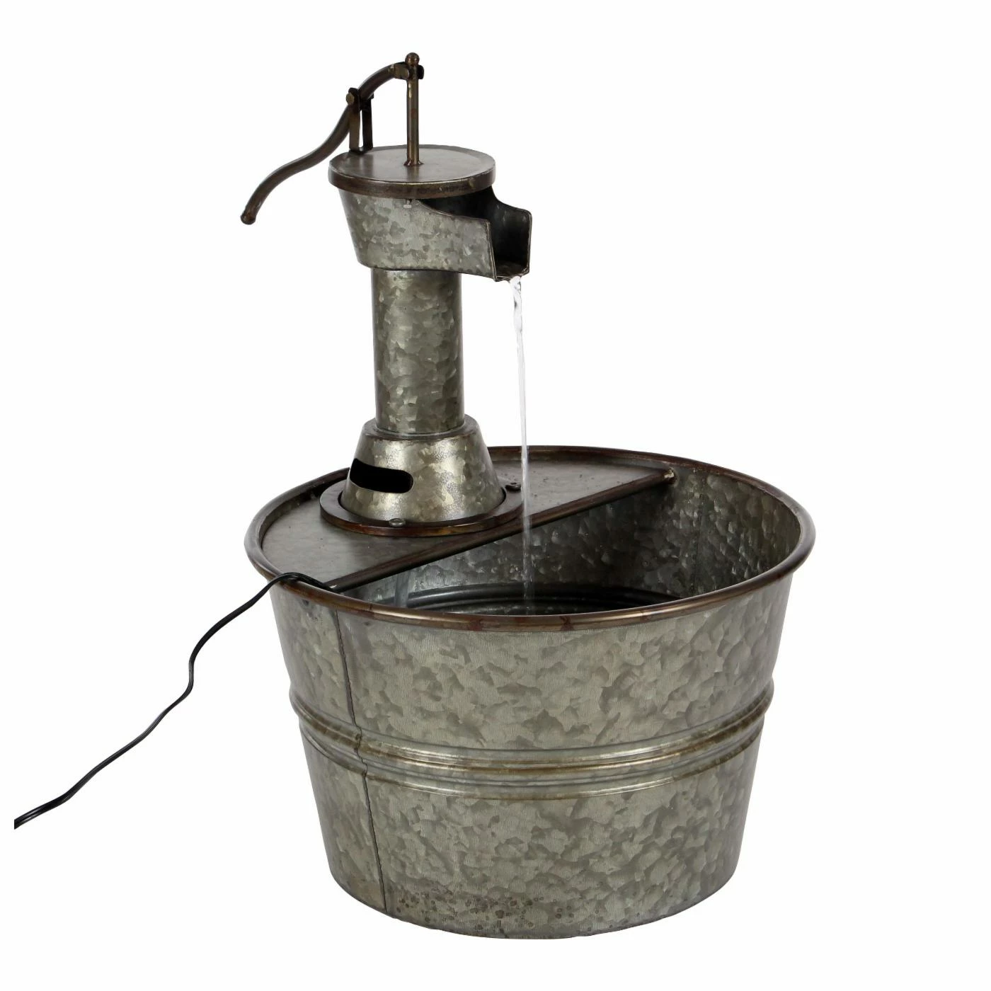 Discount π€© Floor DecMode Farmhouse Iron Water Pump With Bucket Design Fountain π₯ - Image 7