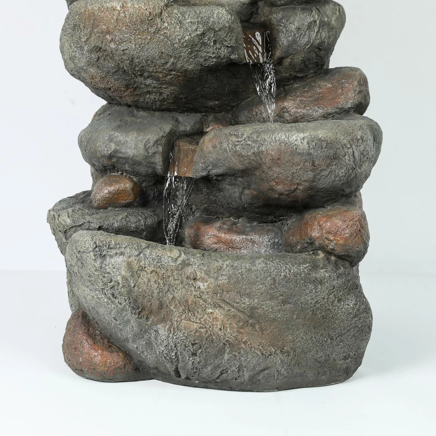 Best reviews of π Floor LuxenHome 33.5H In. Cascading Rock Outdoor Fountain π - Image 7