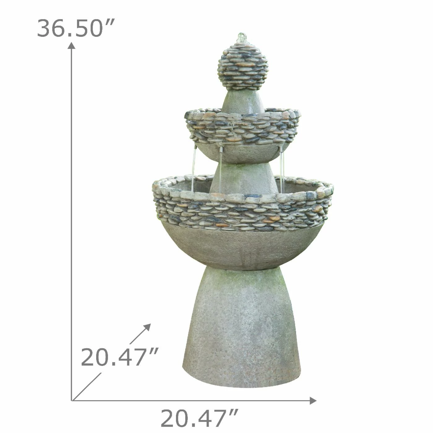 Buy π Floor Peaktop Zen Tiered Outdoor Fountain π₯° - Image 6