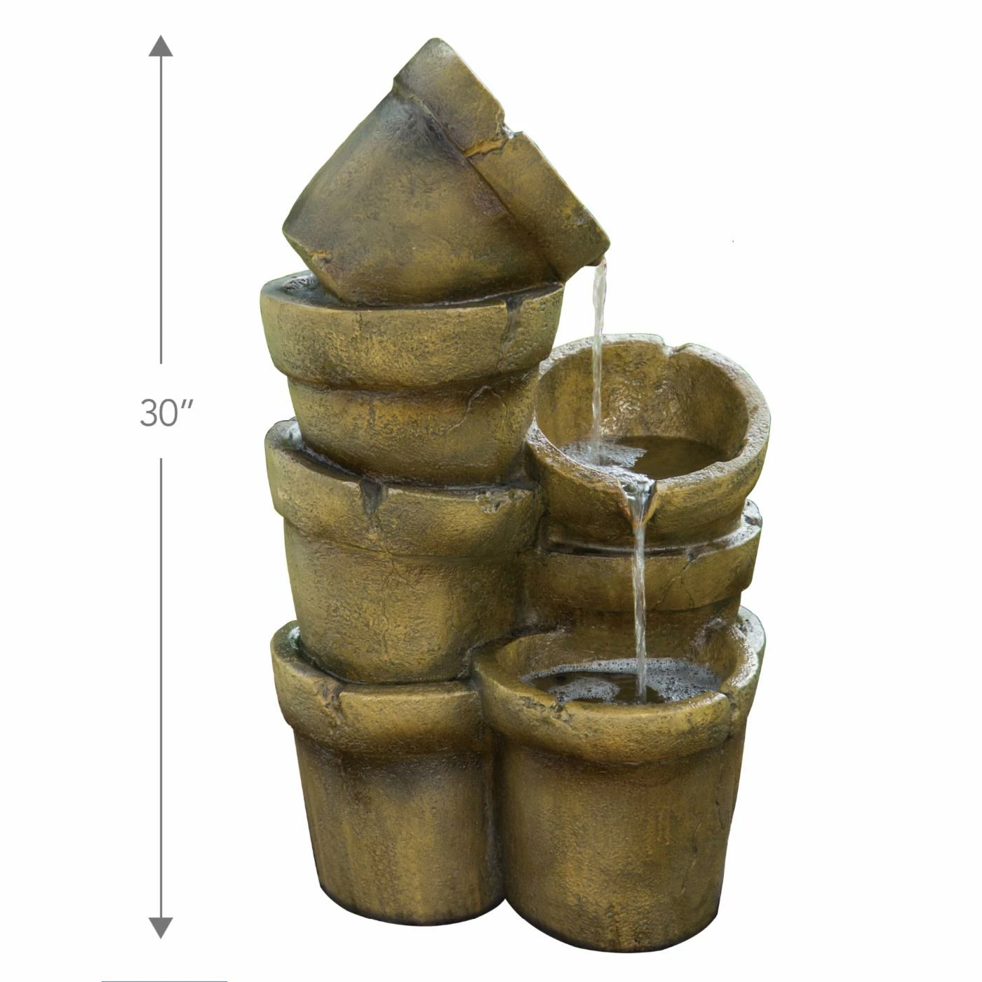Wholesale β Peaktop Outdoor Stacked Pots Floor Fountain π - Image 4
