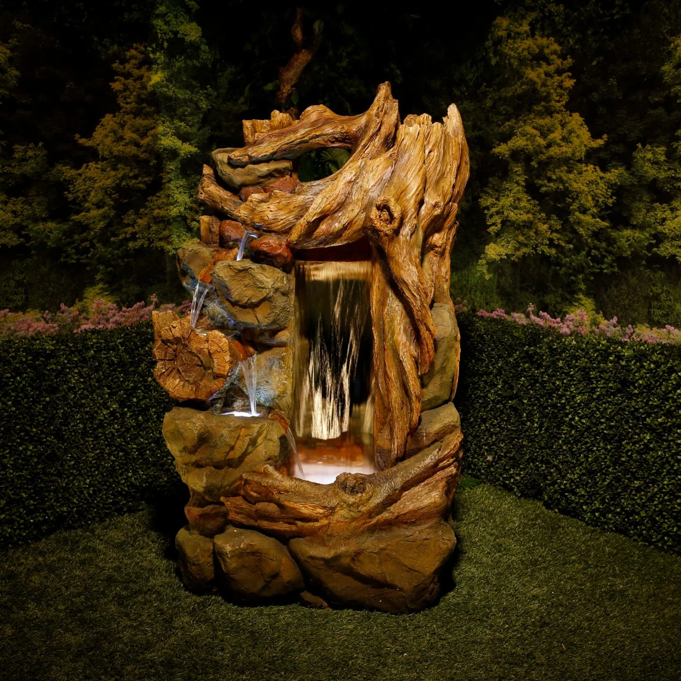 Brand new π Lighted Alpine Side Tiering Rainforest Outdoor Fountain With LED Light π― - Image 3