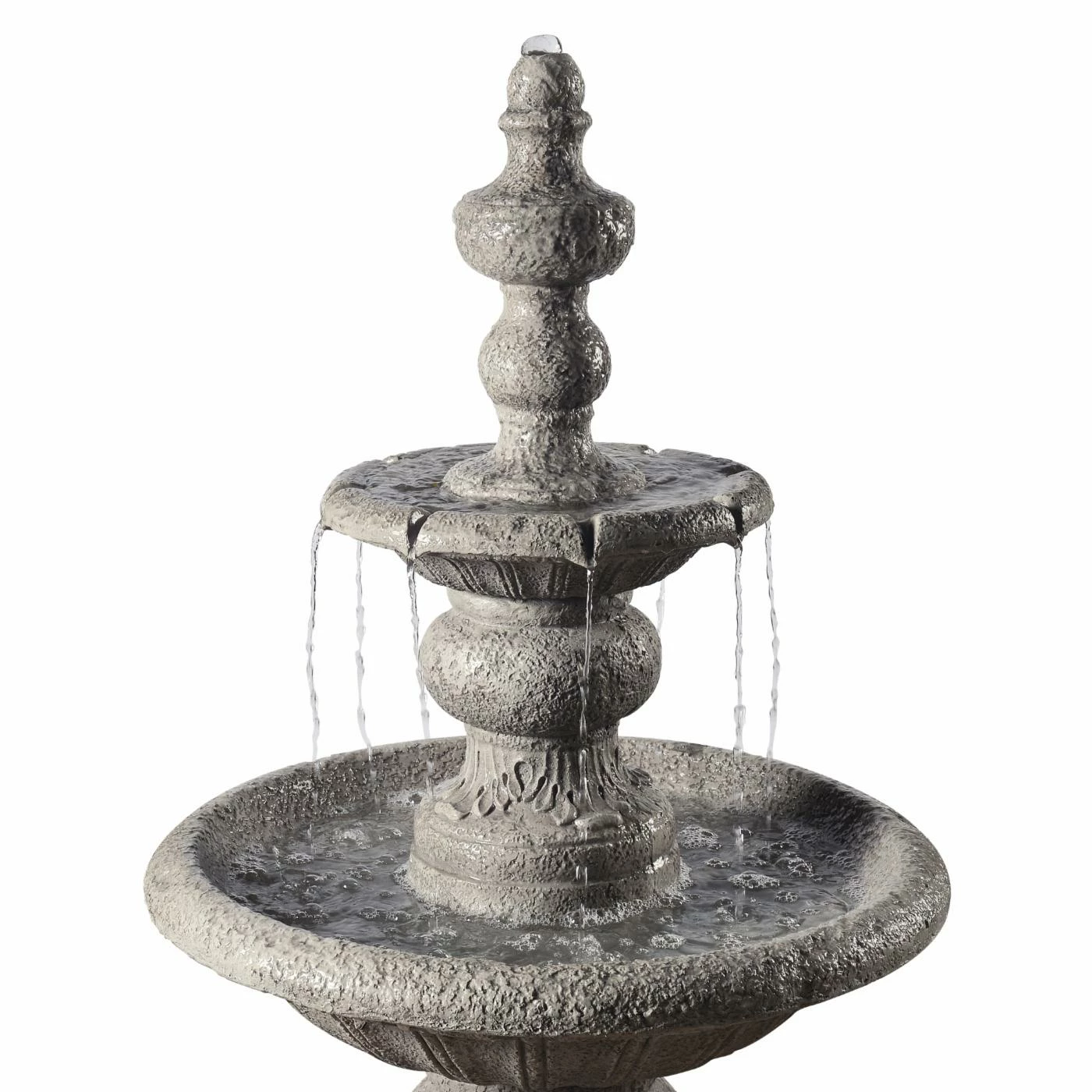 Coupon π Floor Peaktop Outdoor Icy Stone Two Tier Waterfall Fountain βοΈ - Image 3