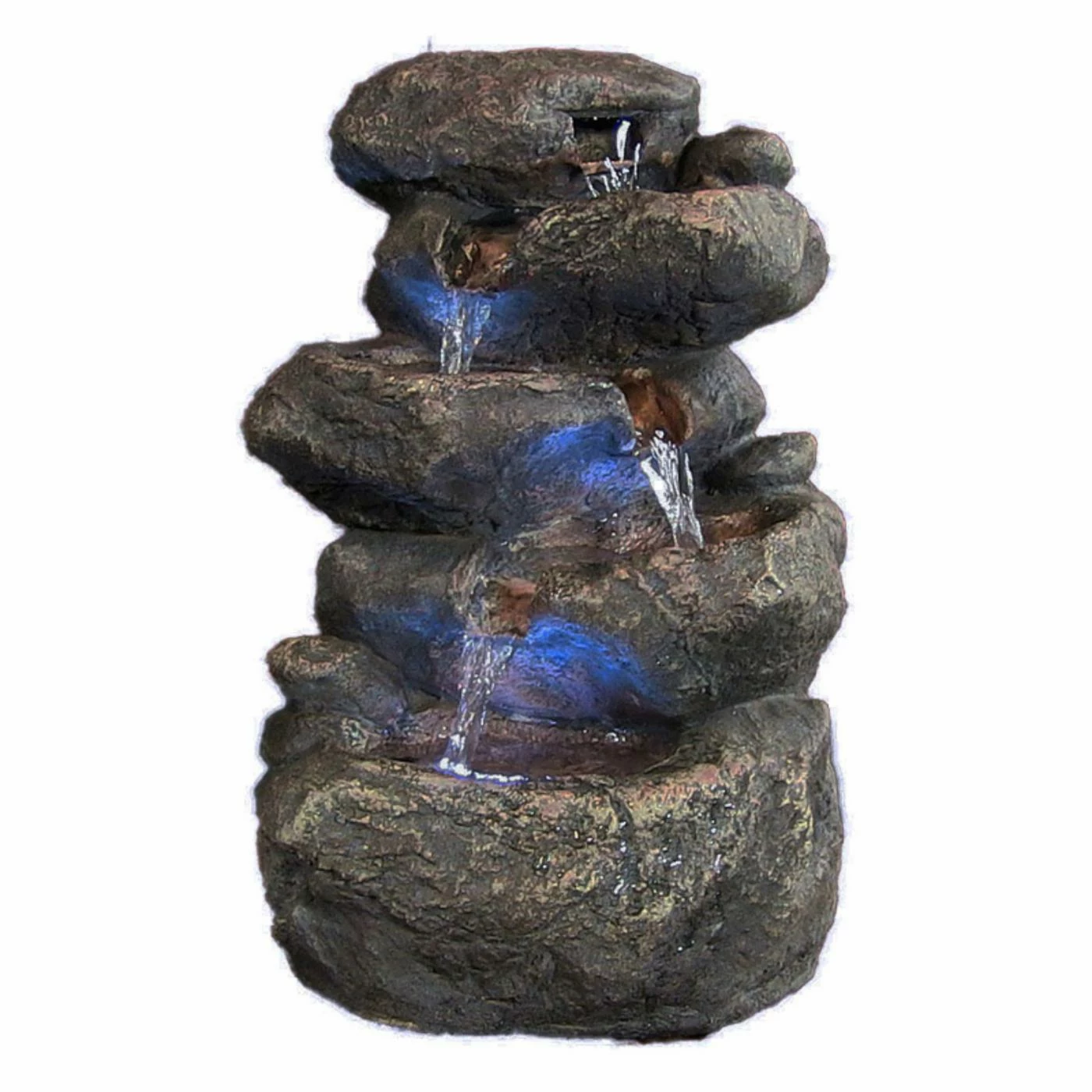Promo π₯° Sunnydaze Decor Sunnydaze Stacked Rocks Tabletop Fountain With LED Light π - Image 3