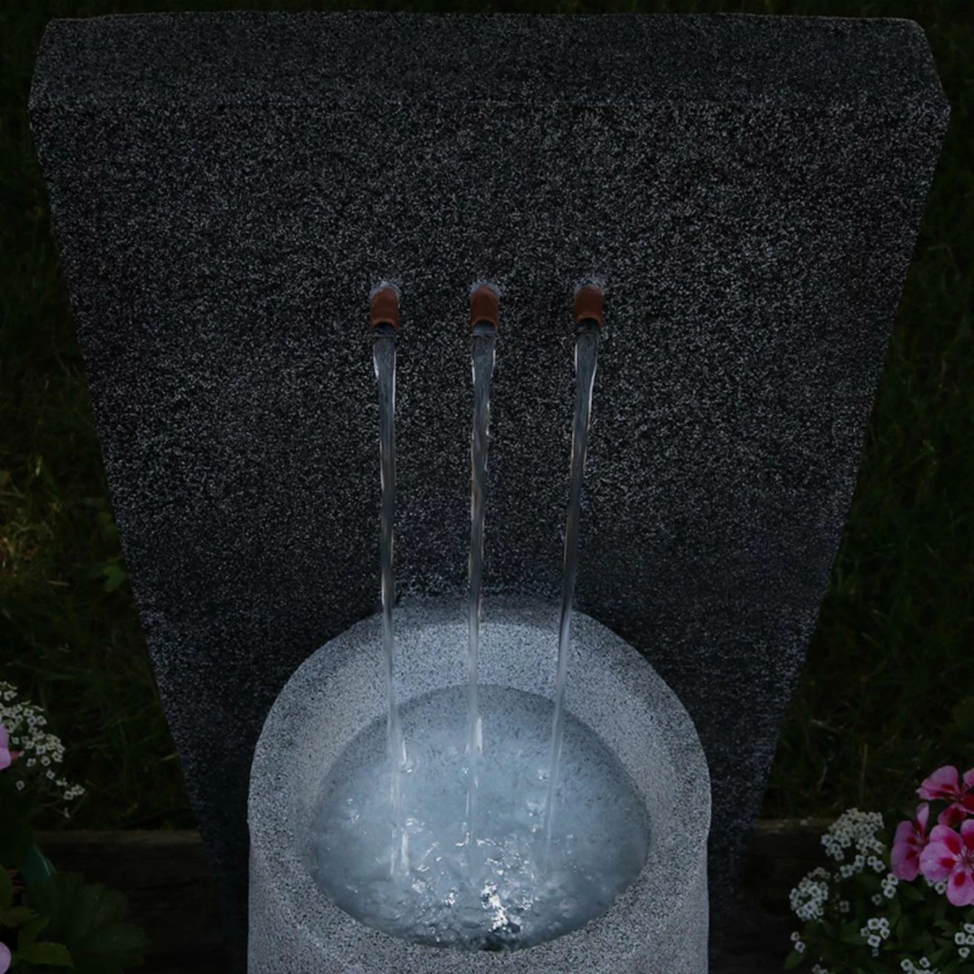 Cheapest π Tabletop Sunnydaze Decor Three Stream Monterno Outdoor Fountain With LED Light π - Image 3