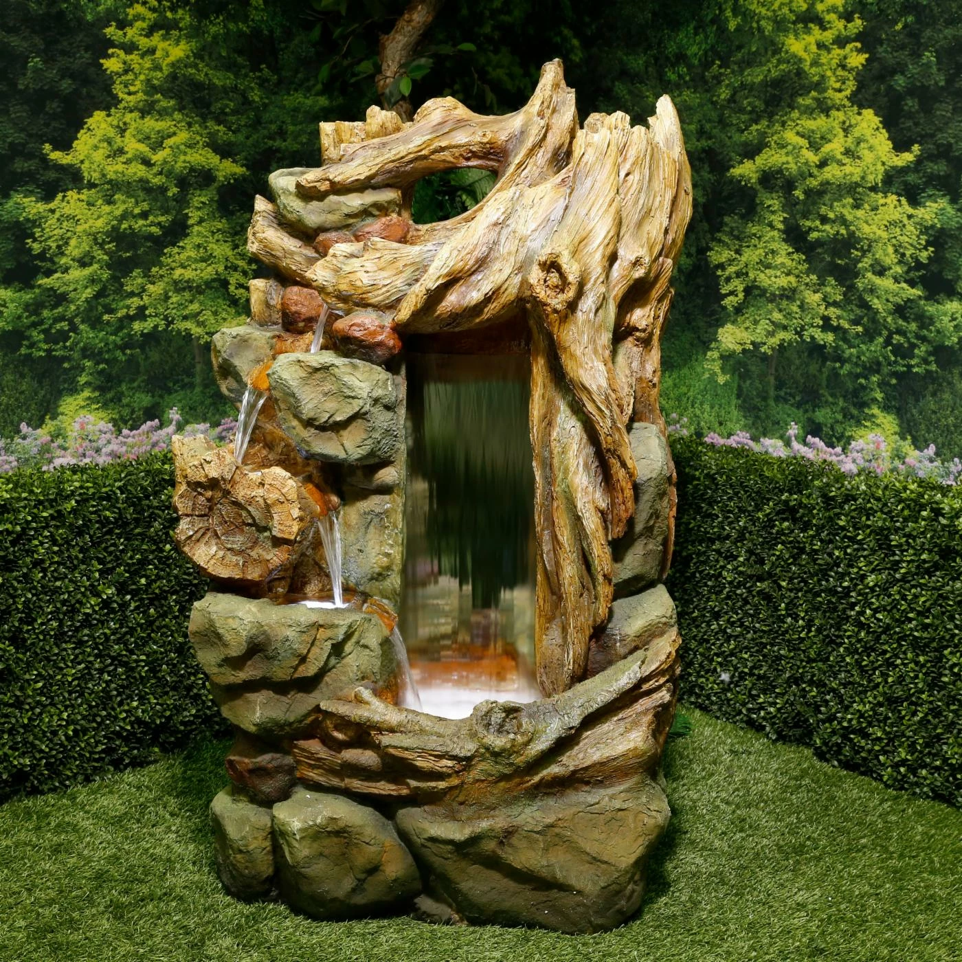 Brand new π Lighted Alpine Side Tiering Rainforest Outdoor Fountain With LED Light π― - Image 2
