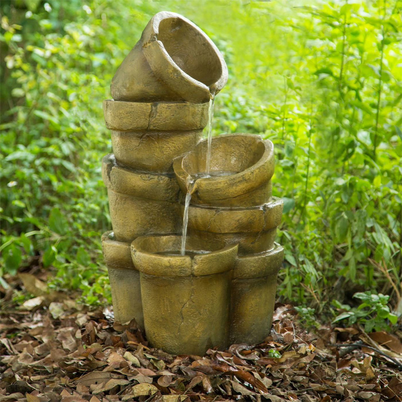 Wholesale β Peaktop Outdoor Stacked Pots Floor Fountain π - Image 2