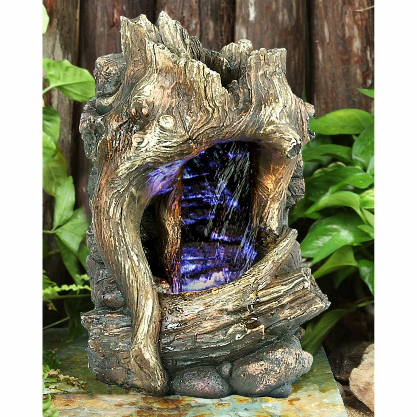 Cheap π Hi-Line Gift Ltd. Tabletop Hi-Line Tree Trunk Fountain With LED Light 𧨠- Image 2