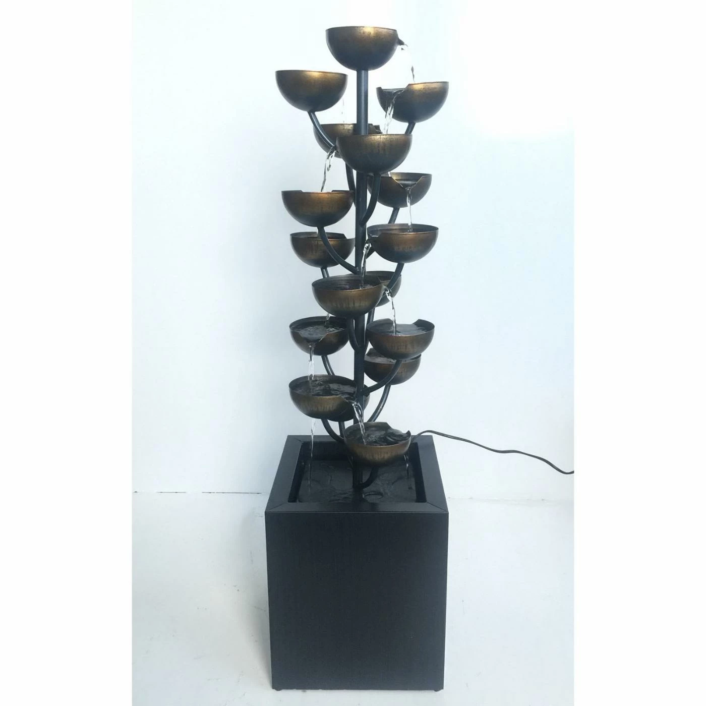 Top 10 ⨠Hi-Line Gift Ltd. Cascading Cups Indoor/Outdoor Floor Fountain 𧨠- Image 2