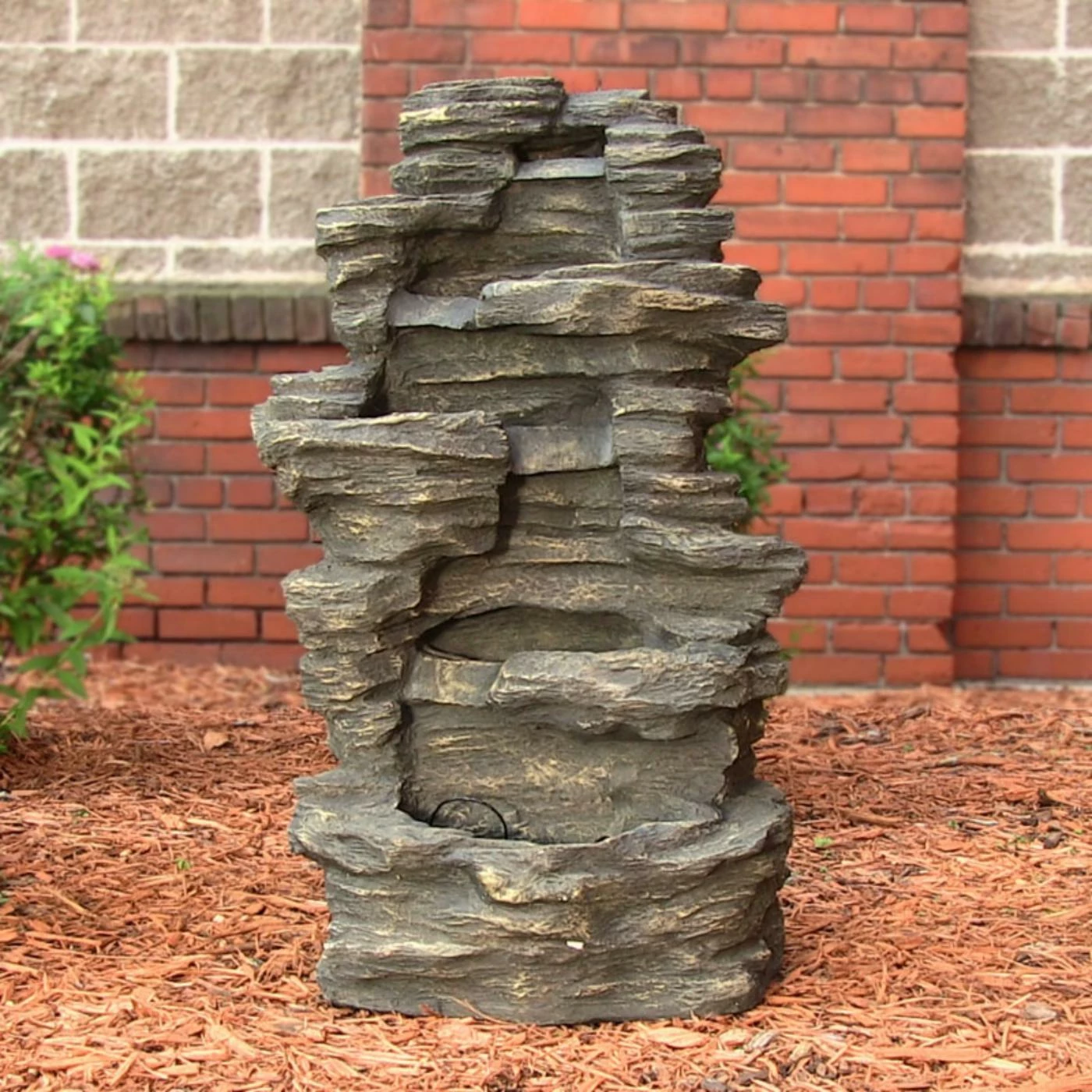 Best deal β€οΈ Lighted Sunnydaze Decor Rock Falls Electrical Waterfall Fountain With LED Lights π - Image 2