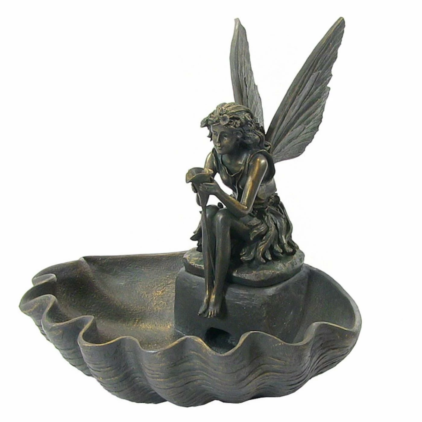 New π Sunnydaze Decor Floor Sunnydaze Fairy Shell Outdoor Fountain β¨ - Image 2