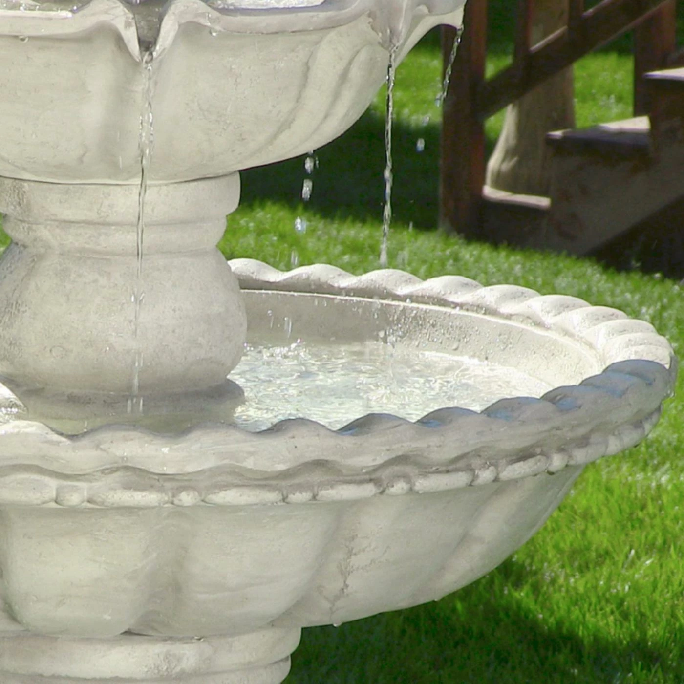 Best Sale βοΈ Sunnydaze Decor Floor Sunnydaze 4 Tier Fruit Top Fountain π - Image 2