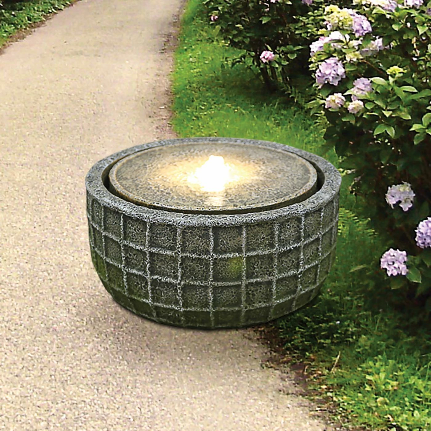 Best deal ✨ Floor Design Toscano Stone Basket Bubbling Fountain ❤️ - Image 2