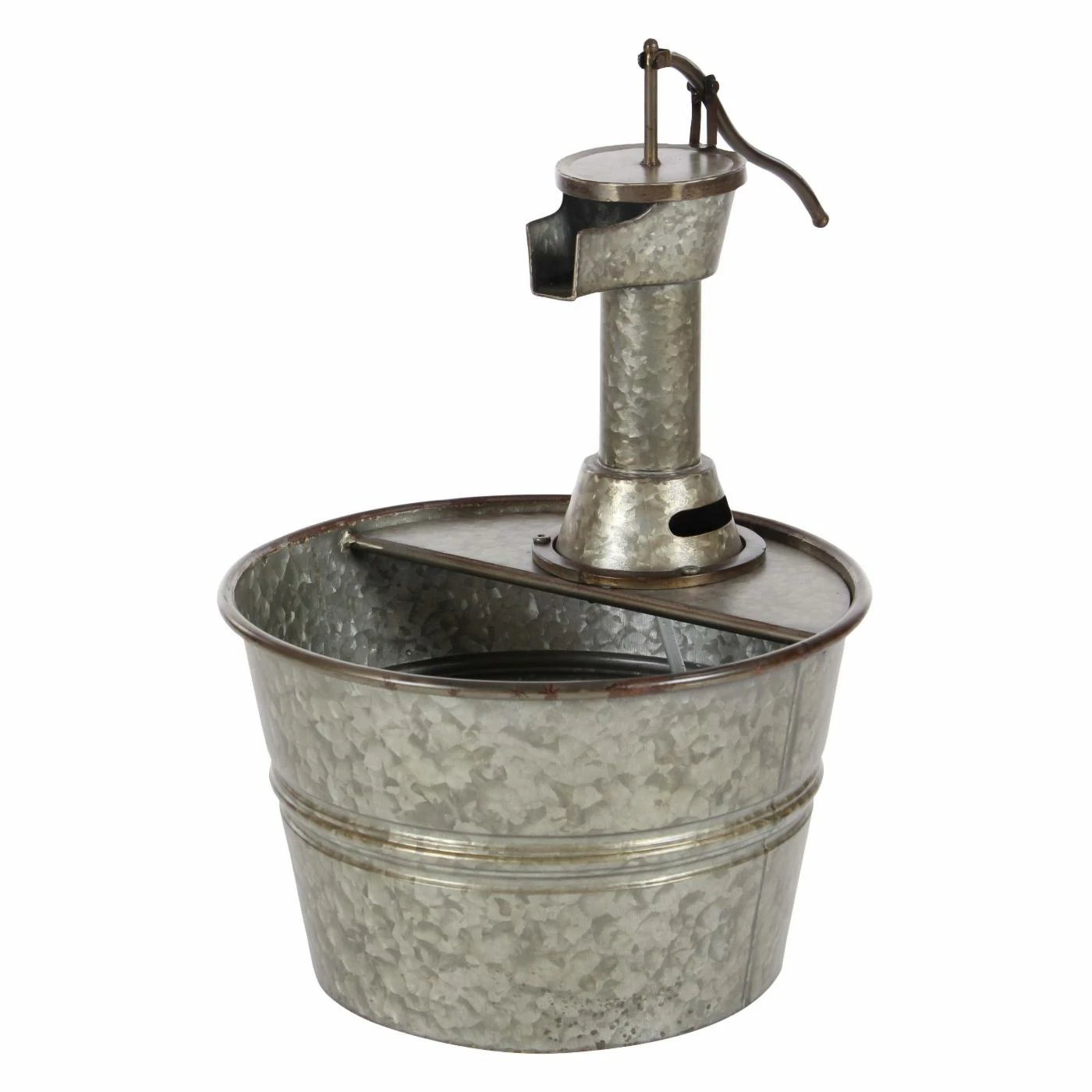 Discount π€© Floor DecMode Farmhouse Iron Water Pump With Bucket Design Fountain π₯ - Image 2
