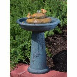 Best deal 🥰 Alfresco Home Floor Alfesco Home Bird Bath Outdoor Fountain 😍