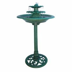 Flash Sale 🛒 Floor Alpine Avant Garden Three-Tier Bird Bath Fountain 🧨
