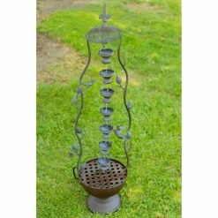 Deals 🥰 Alpine 7 Hanging Cup Tiered Outdoor Floor Fountain 🌟
