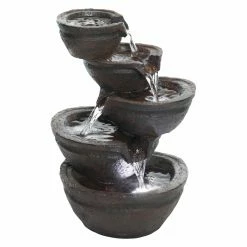 Deals 🔥 Floor Alpine Color Changing White Indoor/Outdoor Fountain 🌟