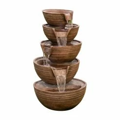 Top 10 🧨 Floor Alpine 5 Bowl Tiered Waterfall Fountain With LED Light 🧨