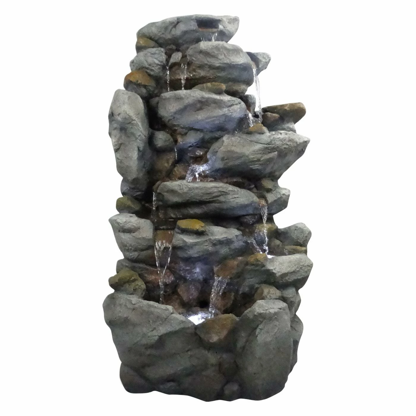 Cheapest π₯ Floor Alpine 8-Tier Rock Waterfall Outdoor Fountain π
