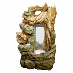 Brand new 😉 Lighted Alpine Side Tiering Rainforest Outdoor Fountain With LED Light 💯