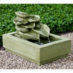 Hot Sale ❤️ Floor Campania International Cascading Hosta Outdoor Fountain ❤️