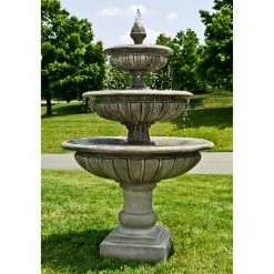 Buy 😉 Campania International Three Tier Longvue Outdoor Fountain 🛒