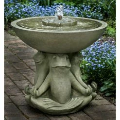 New 🤩 Floor Campania International Zen III Outdoor Fountain ✔️