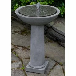 Brand new 😉 Floor Campania International Cirrus Birdbath Outdoor Fountain 💯