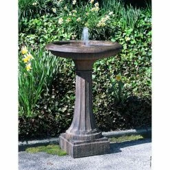 Best reviews of 👍 Outdoor Campania International Longmeadow Bird Bath Fountain 🛒