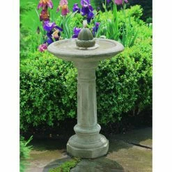 Brand new 🤩 Outdoor Campania International Acorn Bird Bath Fountain 😉