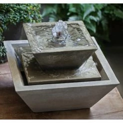Cheap 🌟 Campania International M-Series Kenzo Cascade Tabletop Indoor / Outdoor Fountain 🎉