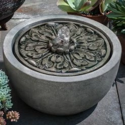 Hot Sale 🧨 Campania International M-Series Medallion Cascade Tabletop Indoor / Outdoor Fountain 🛒