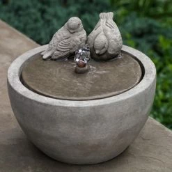 Budget 🔥 Campania International M-Series Two Birds Cascade Tabletop Indoor / Outdoor Fountain 🧨