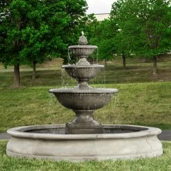 Brand new 😍 Campania International Monteros 3 Tier Outdoor Fountain With Basin 🔔