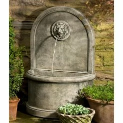 Discount 🎉 Floor Campania International Lion Outdoor Wall Fountain 🔔