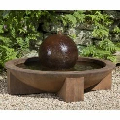 Best Sale 🎉 Floor Campania International Low Zen Sphere Outdoor Fountain 🔔