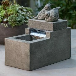 Cheapest 👍 Tabletop Campania International Mini Element With Birds Indoor/Outdoor Fountain 🎉