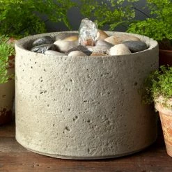Best Sale ✨ Tabletop Campania International M-Series Pebble Outdoor Fountain ✨