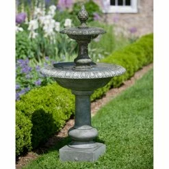Coupon 👍 Floor Campania International Williamsburg Pineapple 2 Tier Outdoor Fountain 🎉