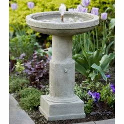 New 👏 Campania International Outdoor Powys Bird Bath Fountain ⭐