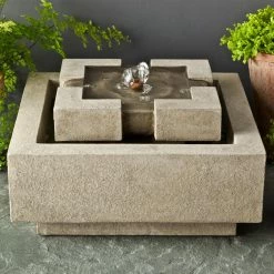 Brand new 😀 Campania International Tabletop Campania Cast Stone Escala Garden Terrace Outdoor Fountain ✔️