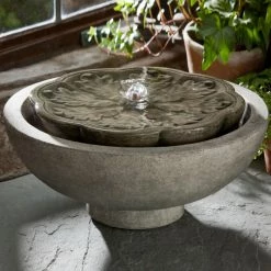 Top 10 😀 Campania International Tabletop Campania Cast Stone Flores Garden Terrace Outdoor Fountain 👍