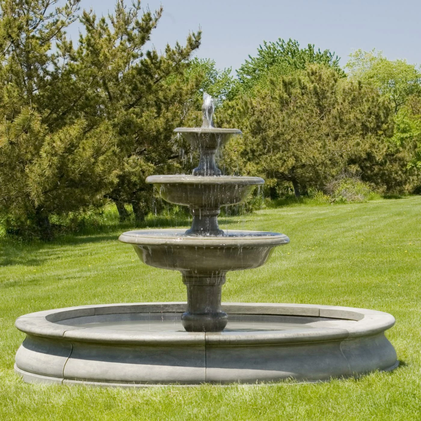 Discount π Floor Campania International Newport Cast Stone Outdoor Fountain π