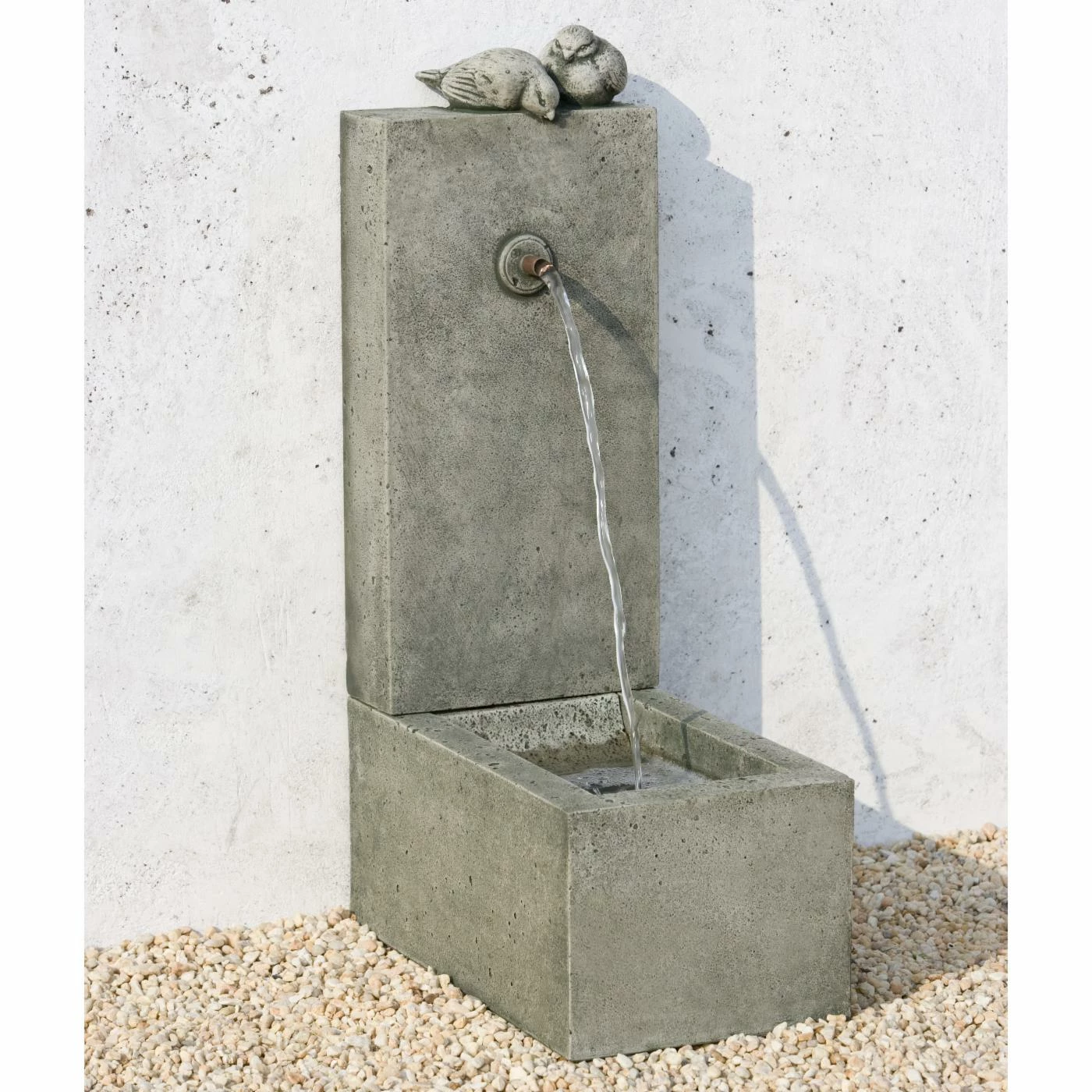 New π€© Floor Campania International Bird Element Cast Stone Outdoor Fountain β