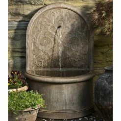 Coupon 💯 Floor Campania International Corsini Wall Cast Stone Outdoor Fountain 🤩